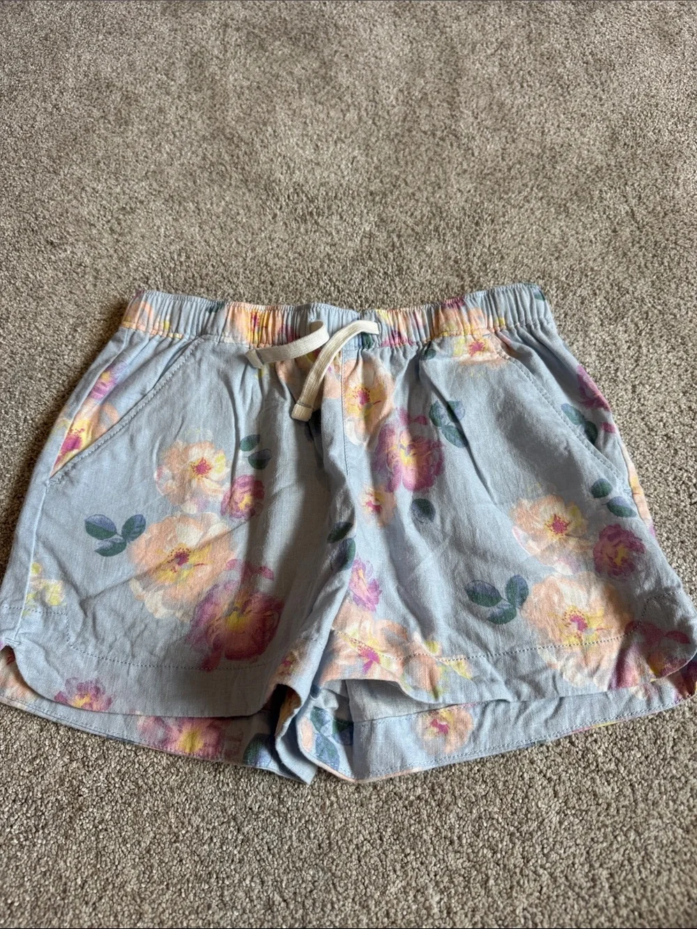 OshKosh B'gosh/CarterFour-Pack Girls Shorts — Red, Pink Stripe, Floral, Chambray